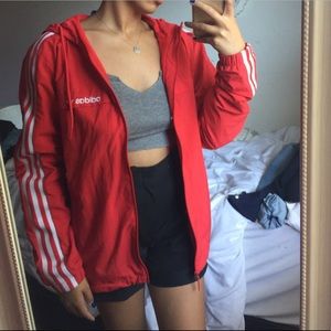 Red Adidas Zipup